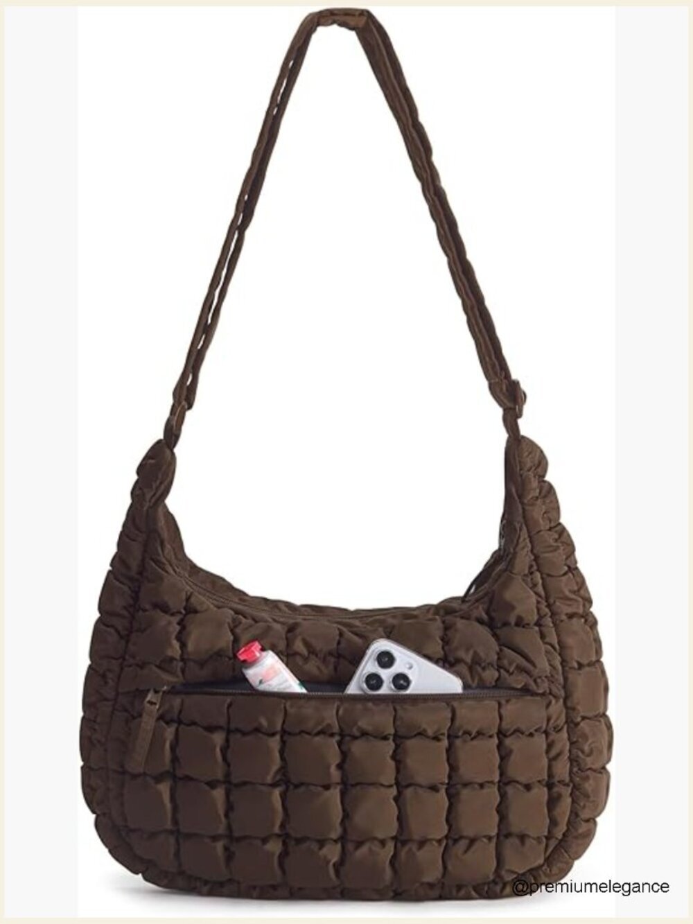 Quilted Crossbody Bag Lightweight Puffer Purse Travel Work Daily Hobo